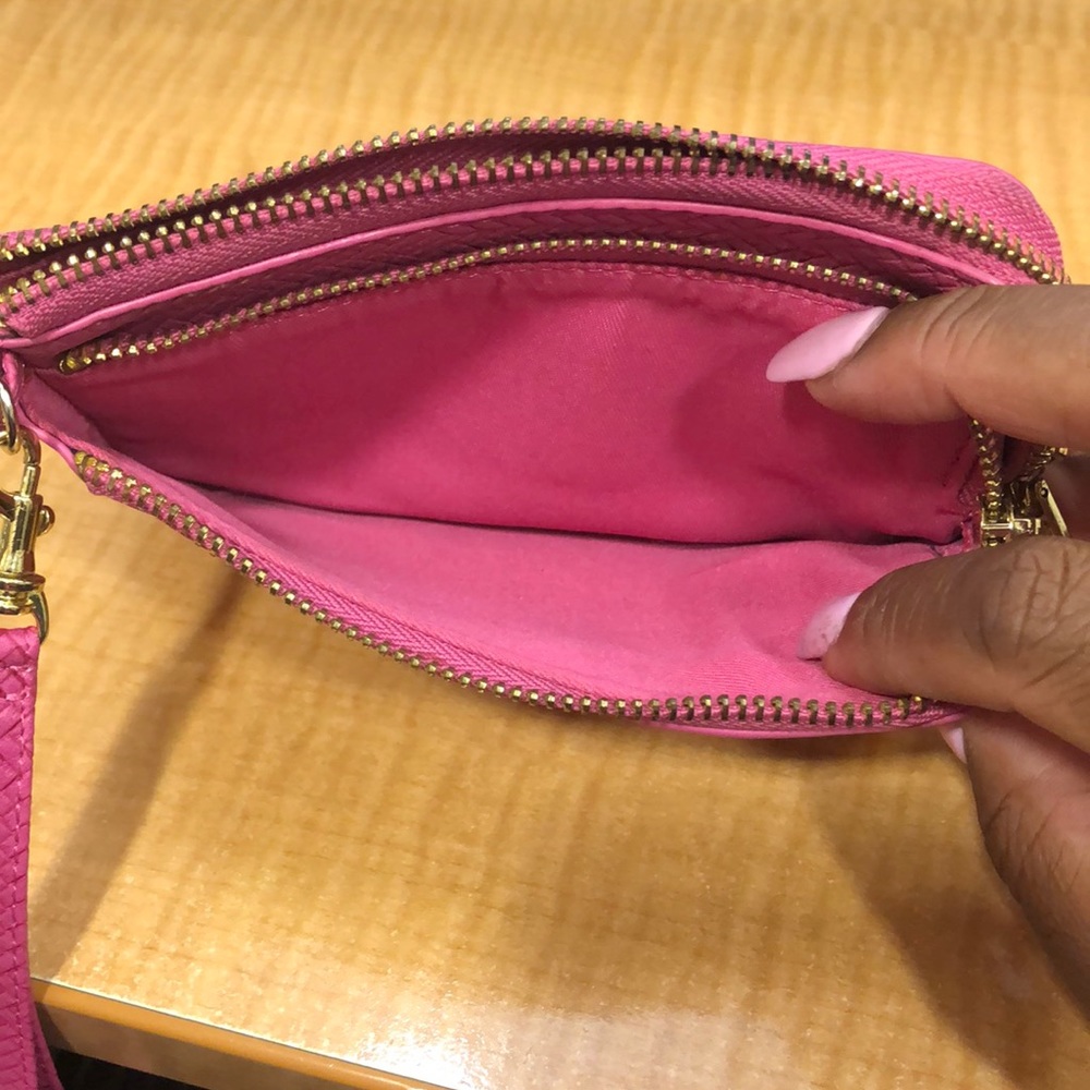 Pink Zip Around Wallet - Picture 4 of 4